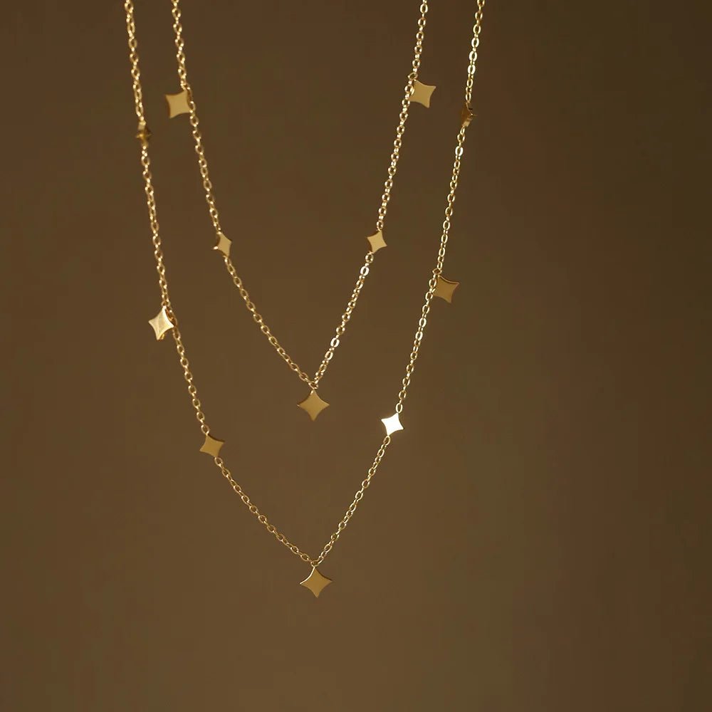 Starlight Cascade Necklace - GILDED GLIMMER