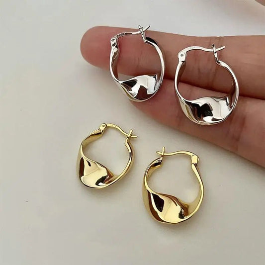 Golden Tide Hoops - GILDED GLIMMER