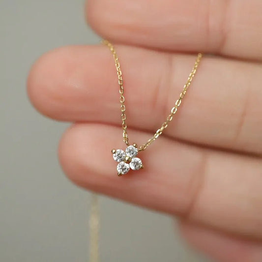 Petite Clover Necklace - GILDED GLIMMER