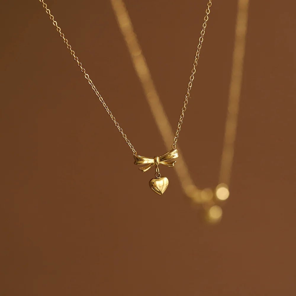 Twin Charm Grace Necklace - GILDED GLIMMER